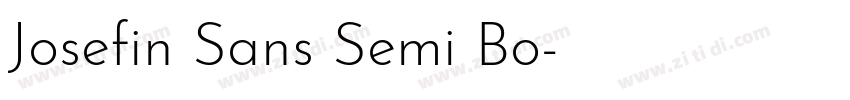 Josefin Sans Semi Bo字体转换